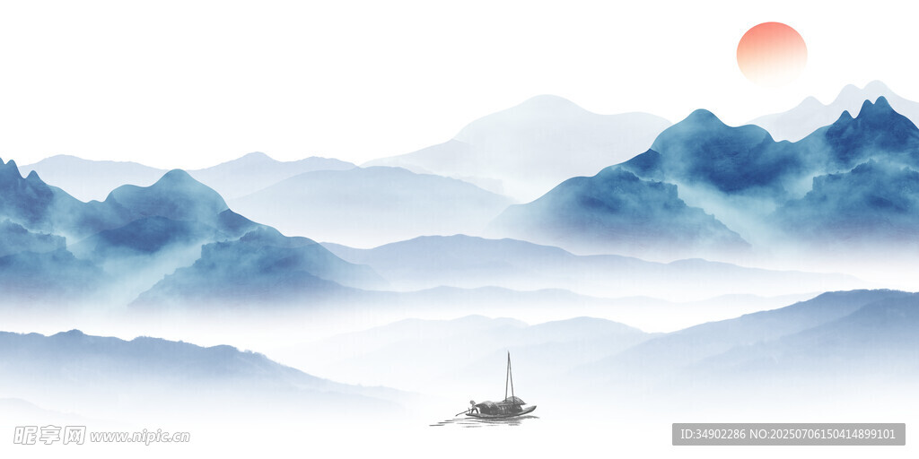 水墨山水背景