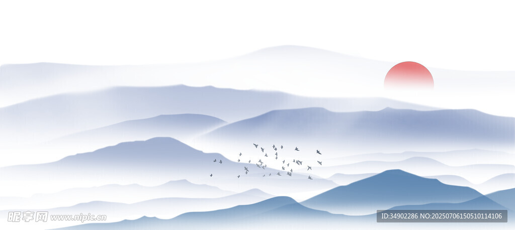水墨山水背景