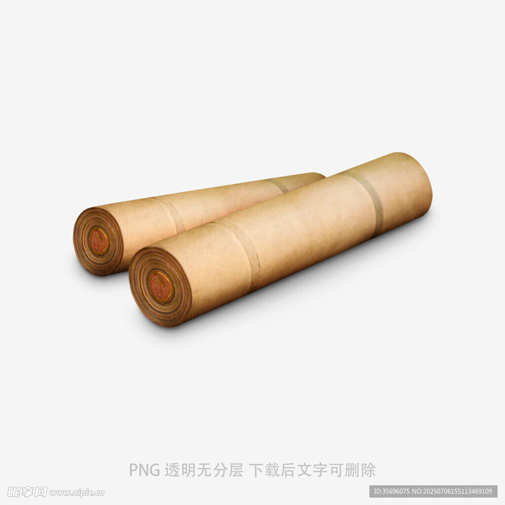 两卷古朴卷轴