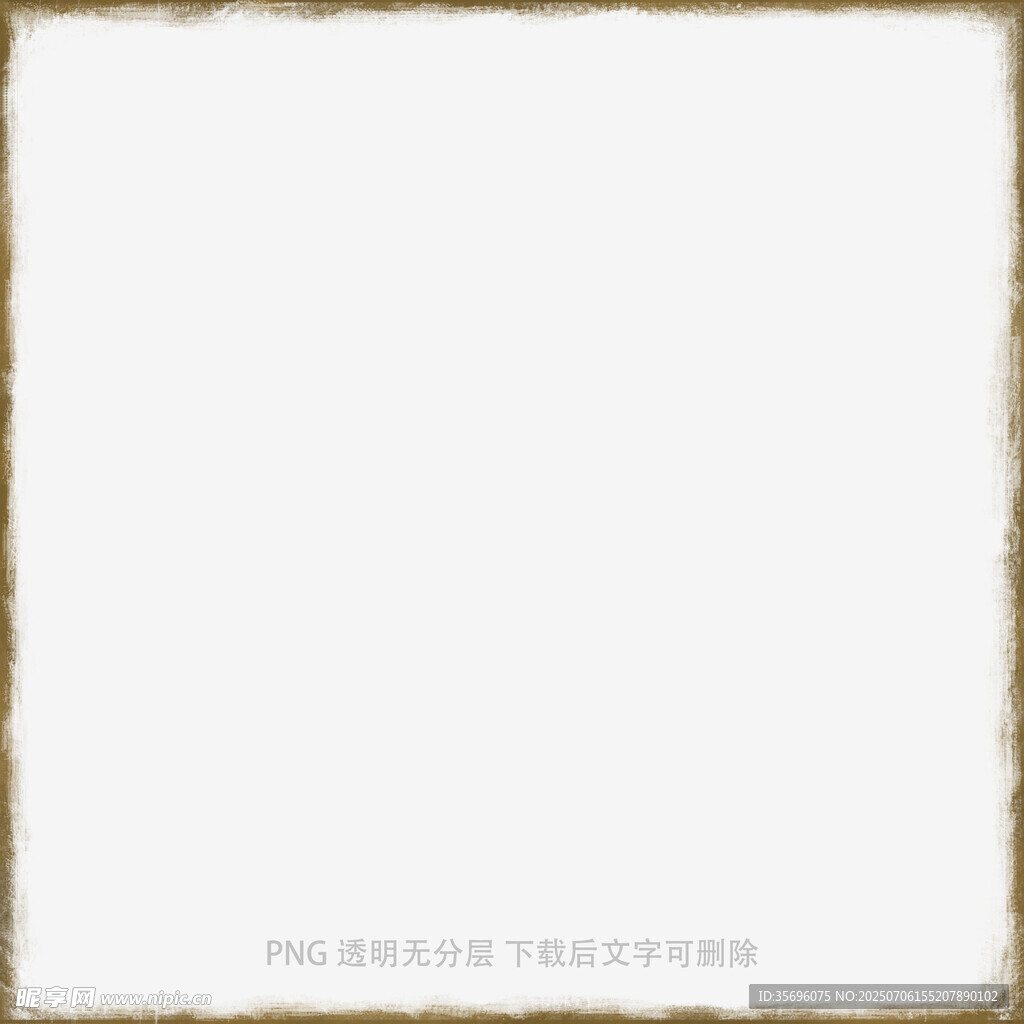 金色边框空白图片模板