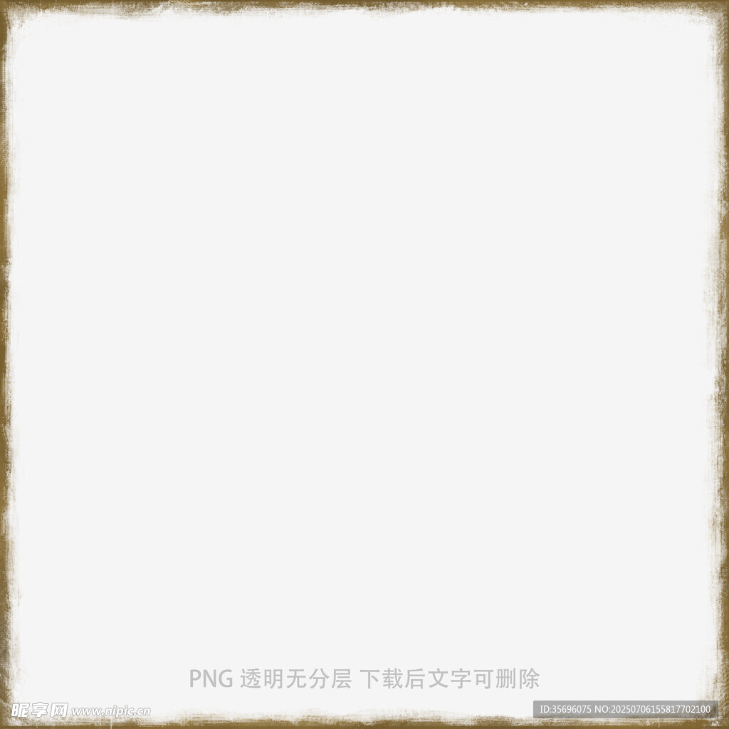 金色边框空白图片