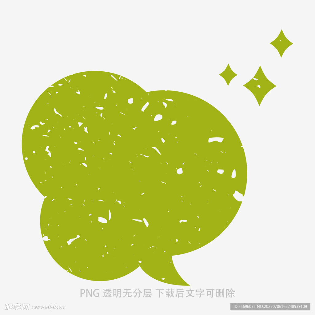 绿色气泡图标