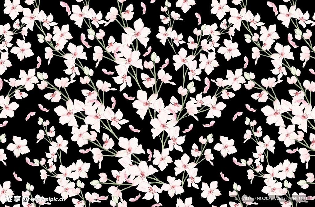 繁花图案纹理