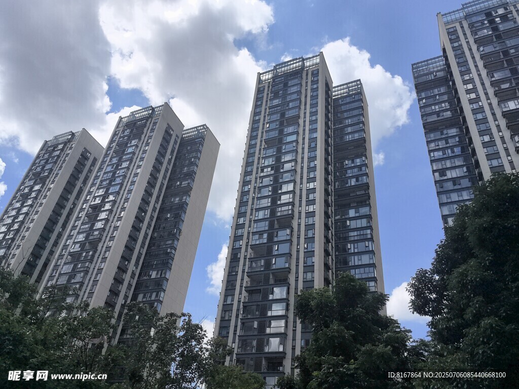 城市高楼林立景观