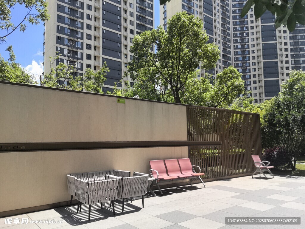 户外休闲露台场景