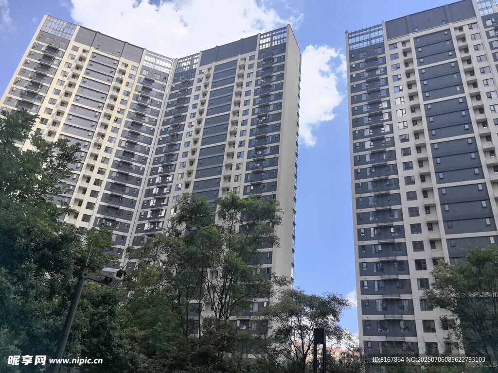 高层住宅楼景观