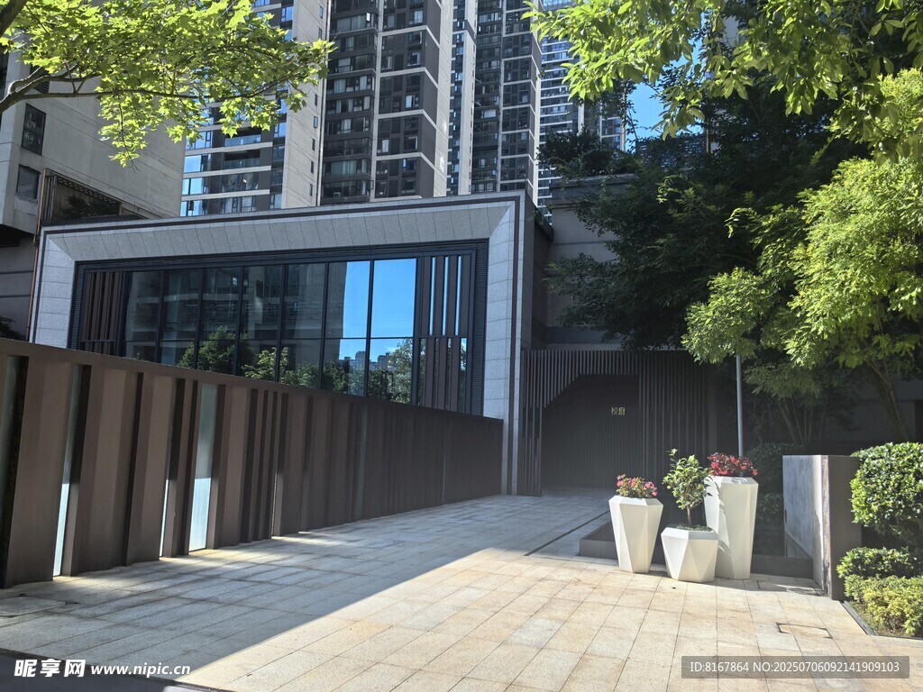 现代都市精致庭院景观