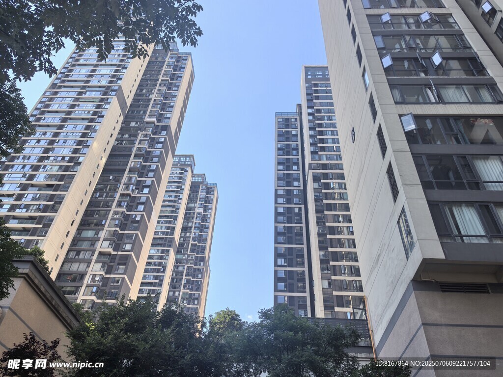 高层住宅楼景观