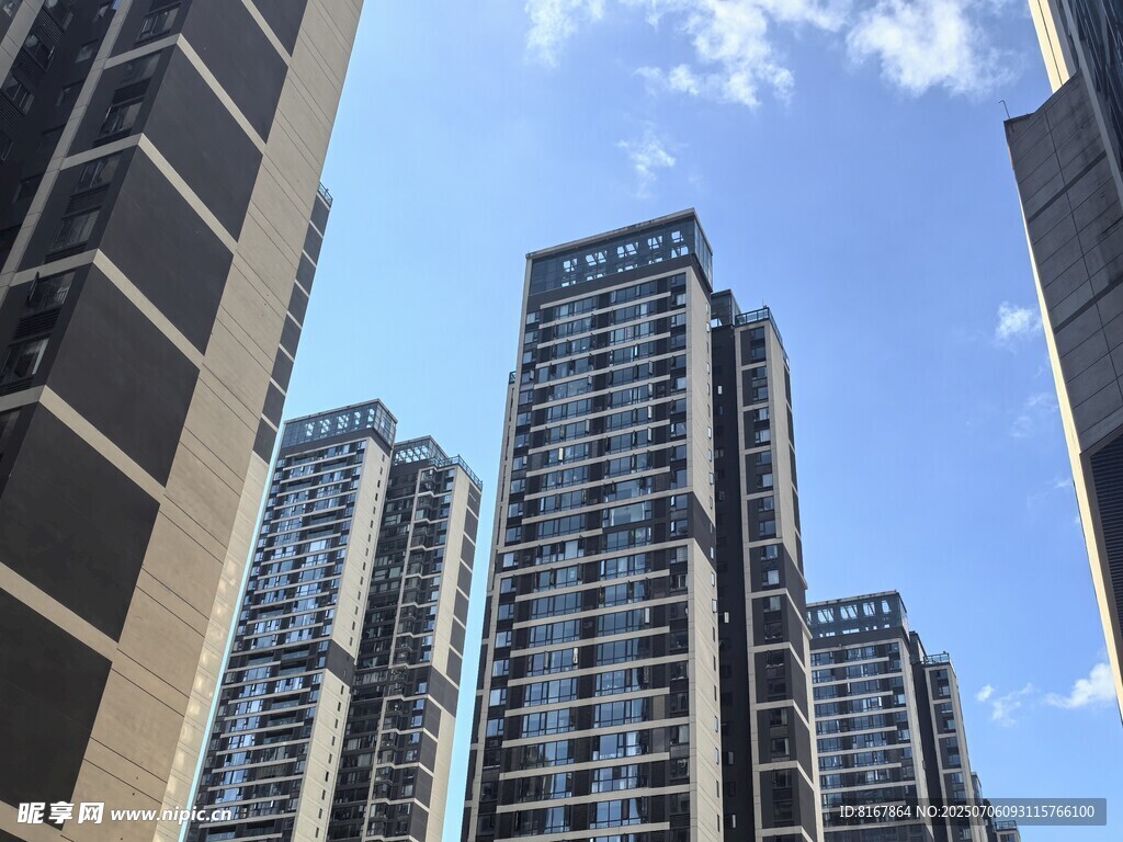 现代高层住宅建筑群
