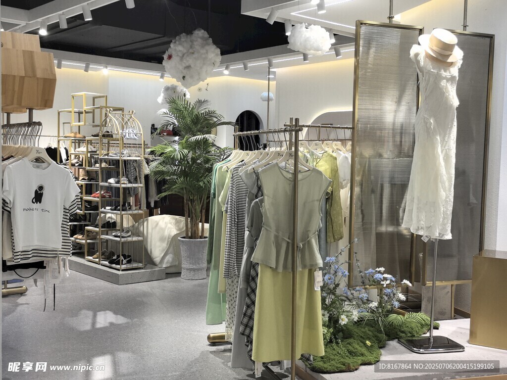 时尚女装店内景展示