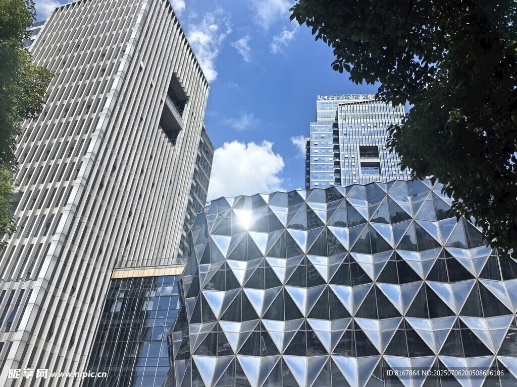 现代都市摩天大楼景观