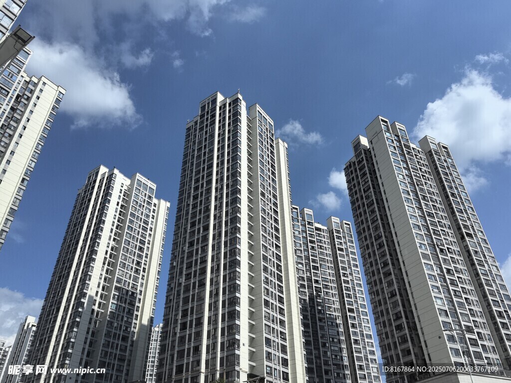 高楼林立的城市天际线