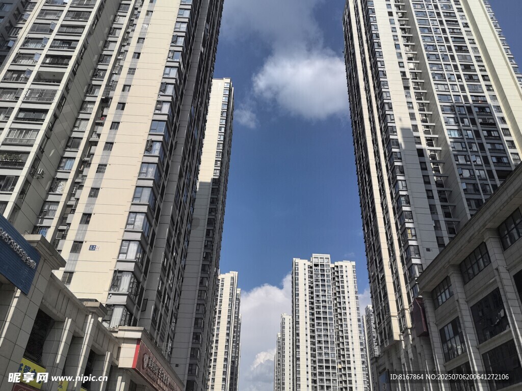 高楼林立的城市景象