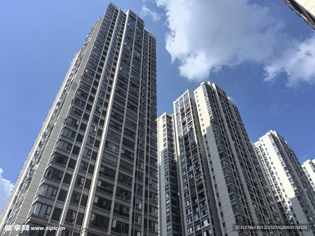 高楼林立的城市天际线