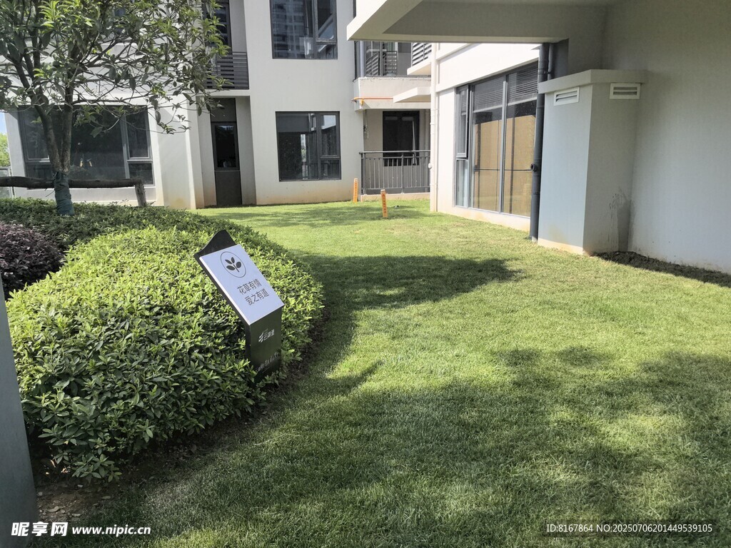 小区绿化景观一角