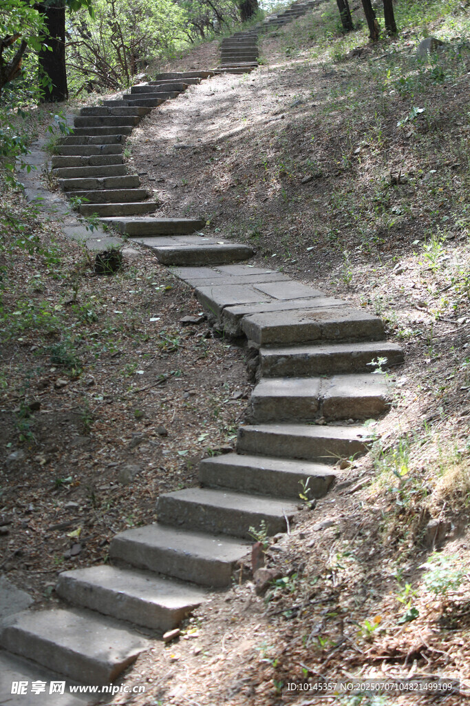 山间石阶小径