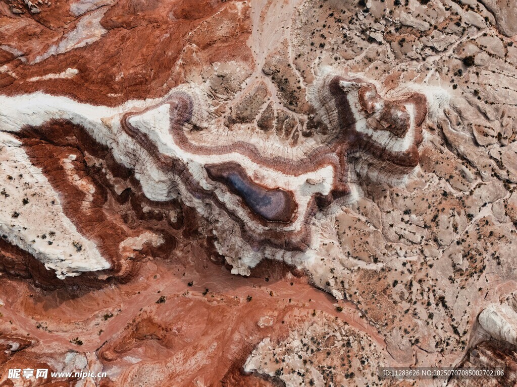 独特纹理的奇异地质景观