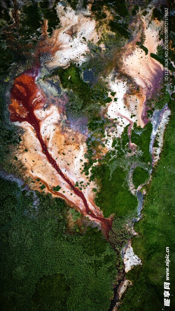 抽象艺术风格的多彩纹理画面