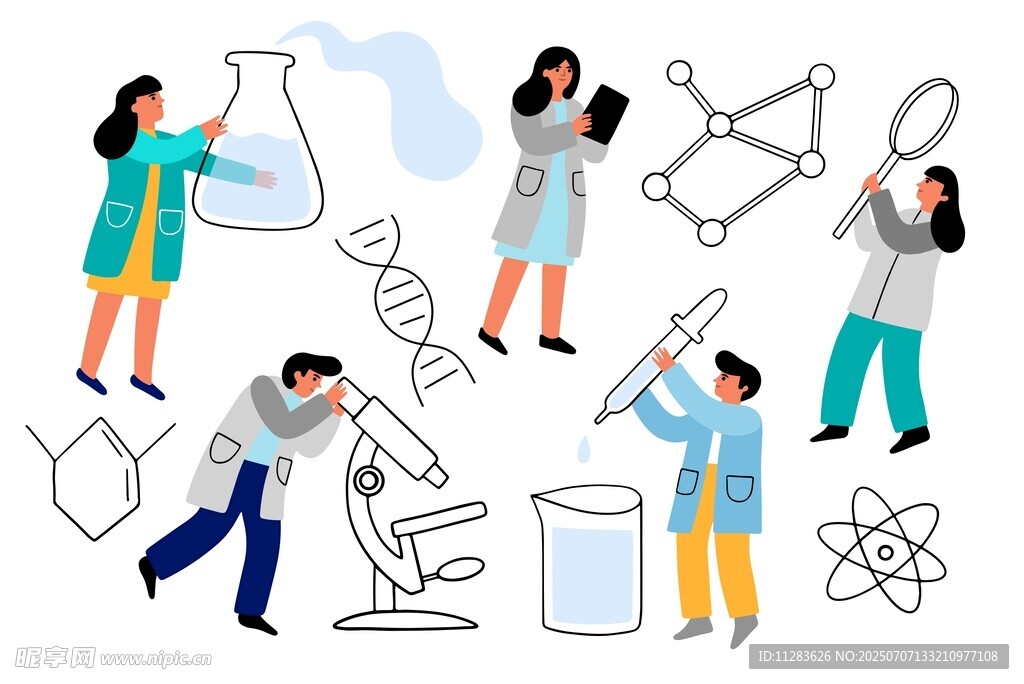 科学家插画
