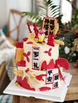 中式风祝寿蛋糕