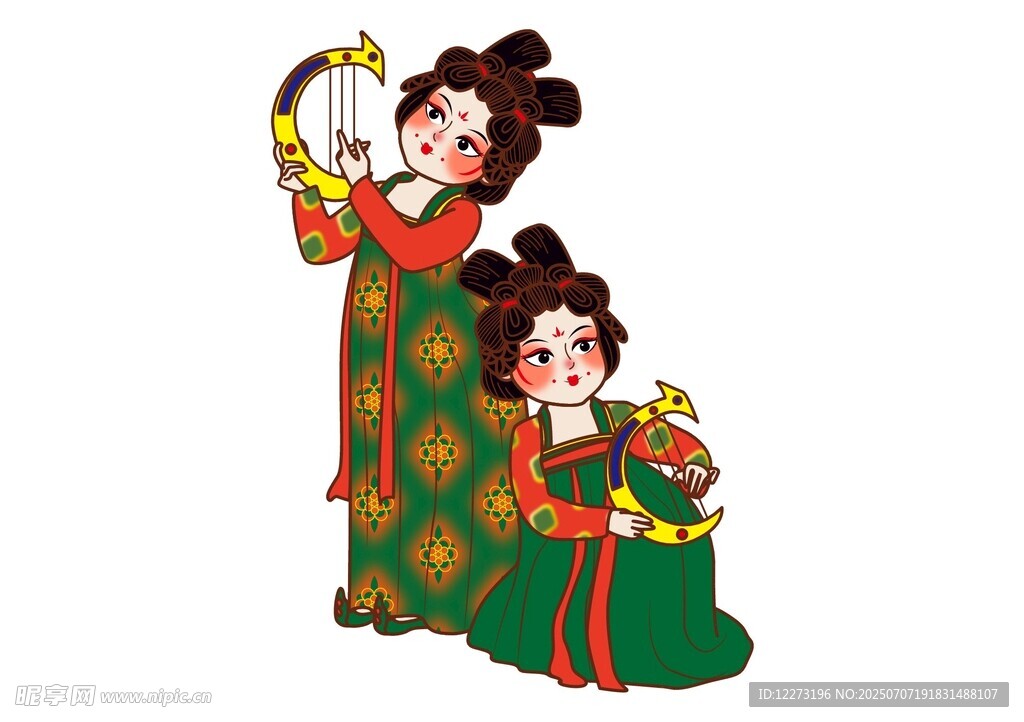 母女共赏鸟趣