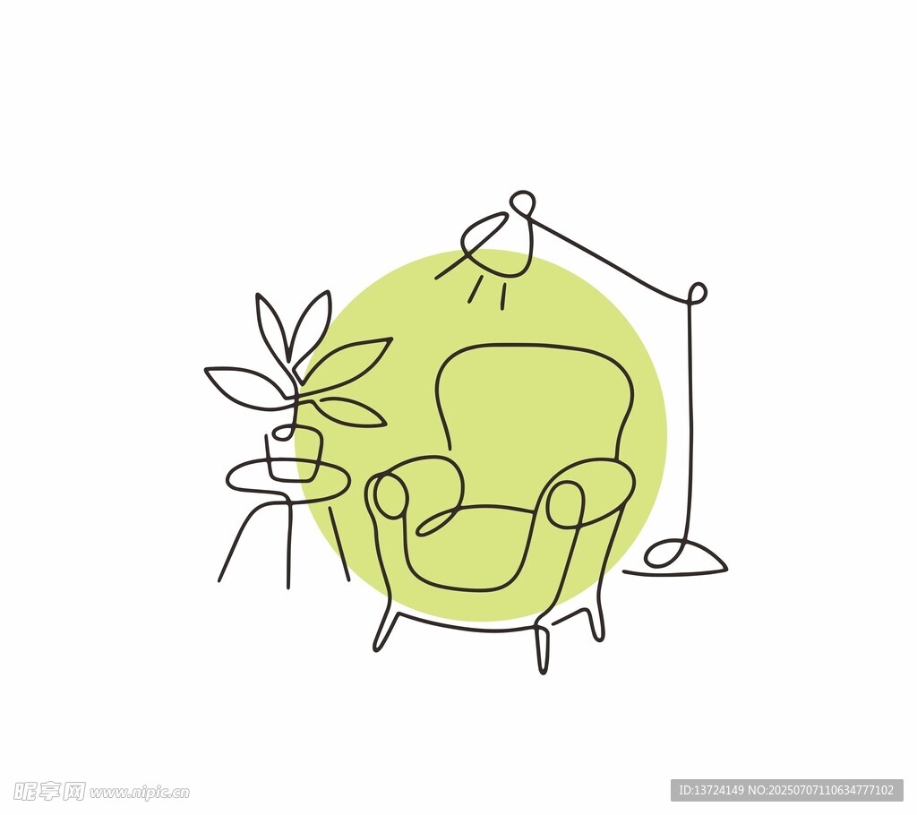 家具线条画