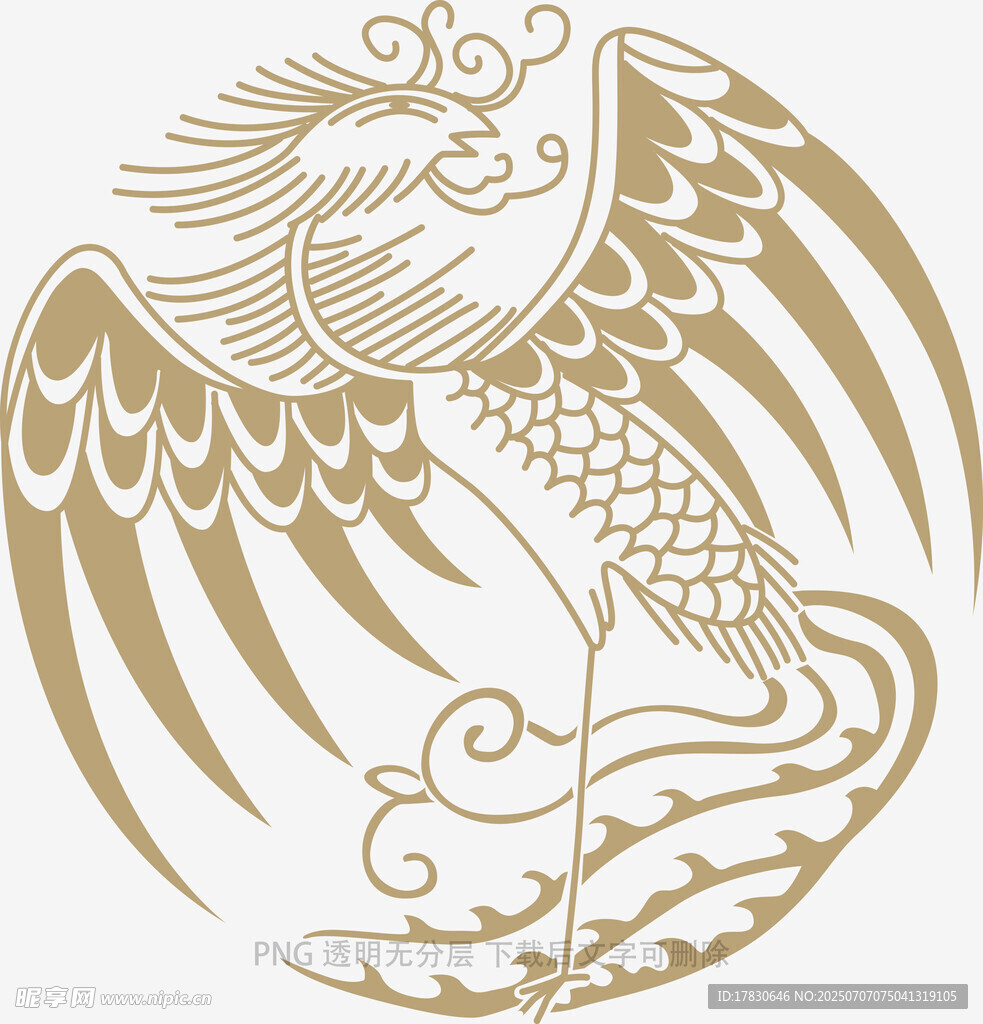金色凤凰图腾