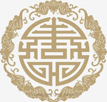 中式传统福寿纹吉祥图案
