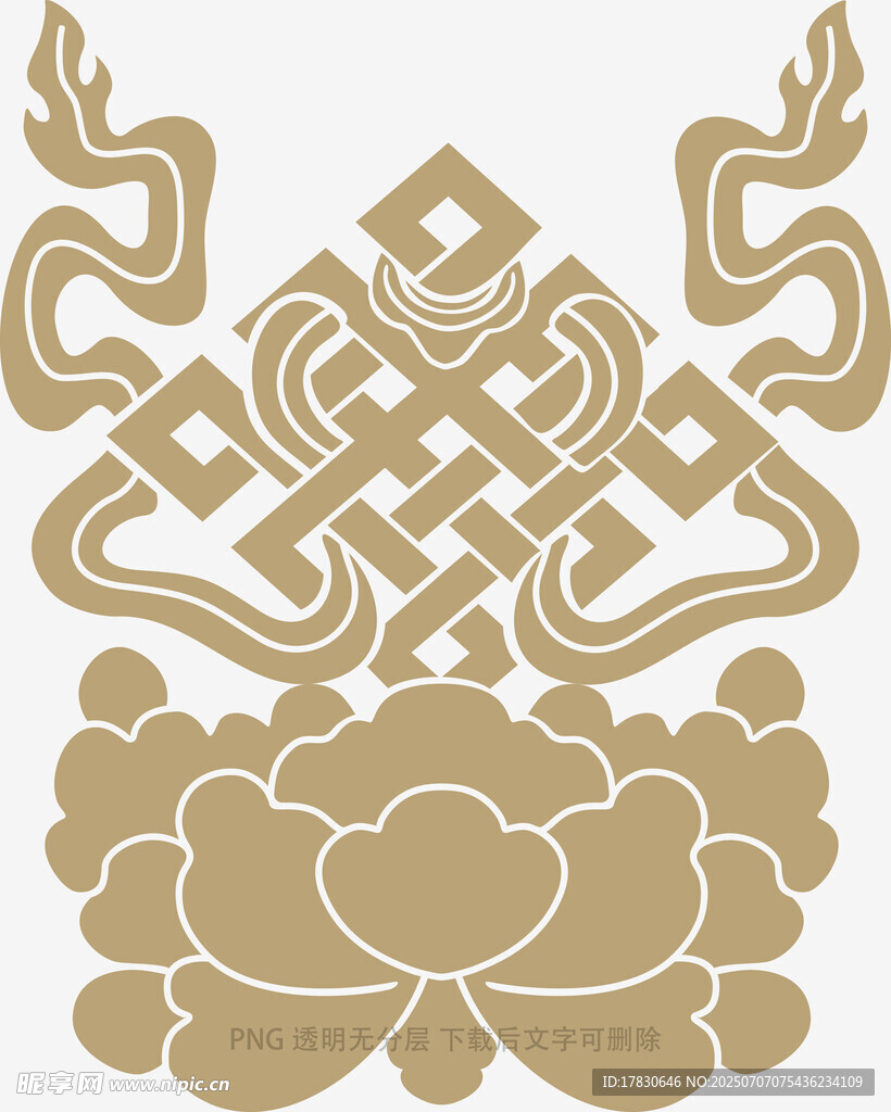 传统中式吉祥花纹图案