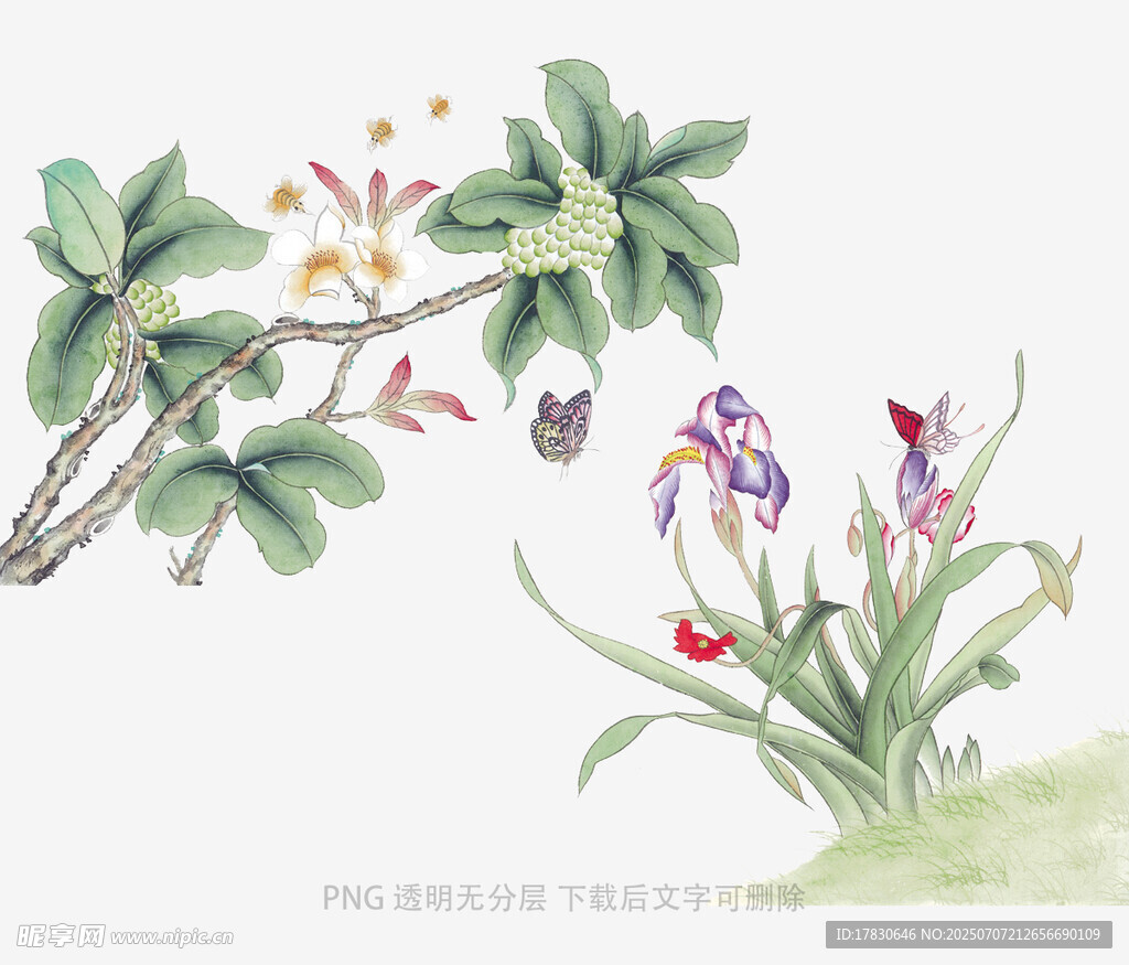 水墨花鸟图