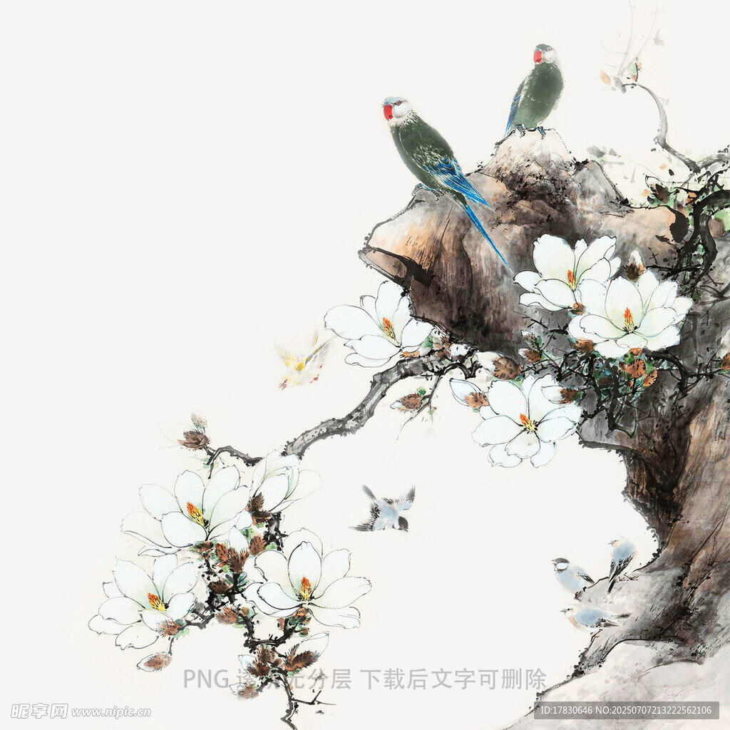 花鸟枝头图