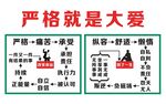 严格即大爱管理理念展示文化墙
