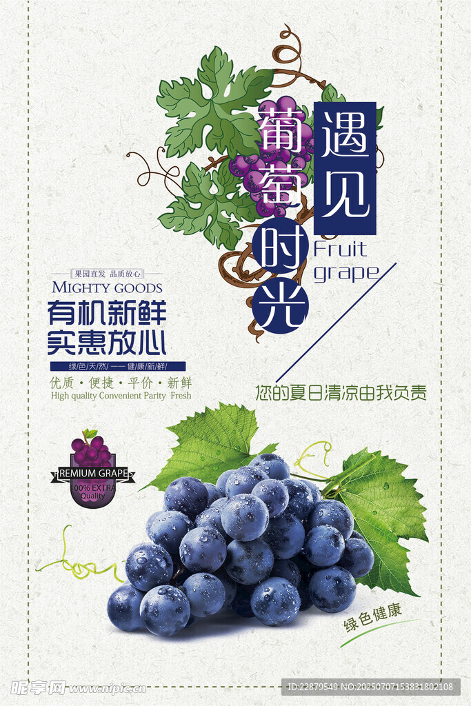 葡萄宣传海报