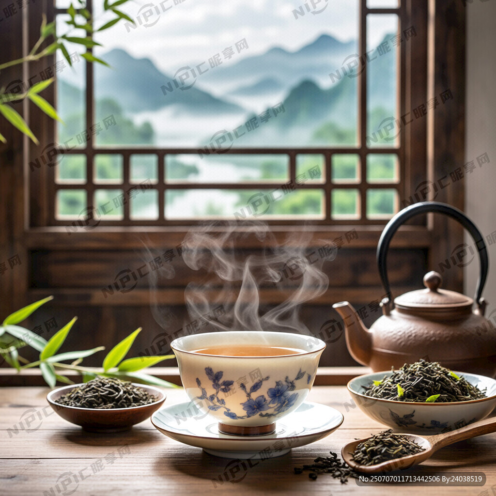茶杯飘香气