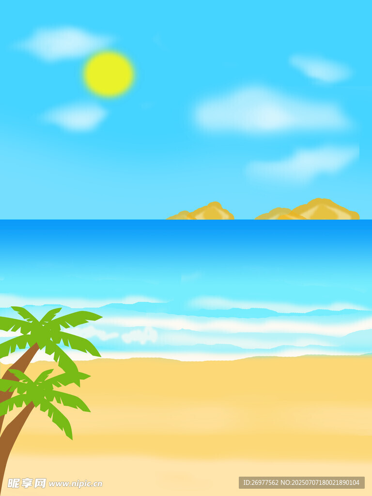 夏日海滩风光