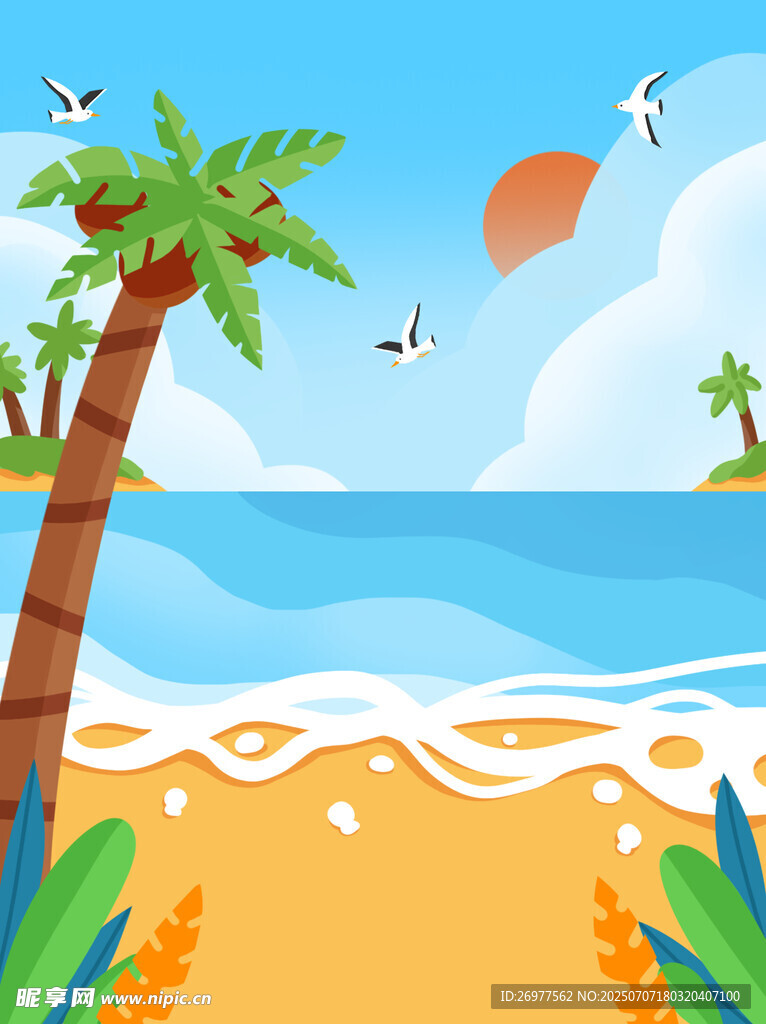 夏日海滩风光