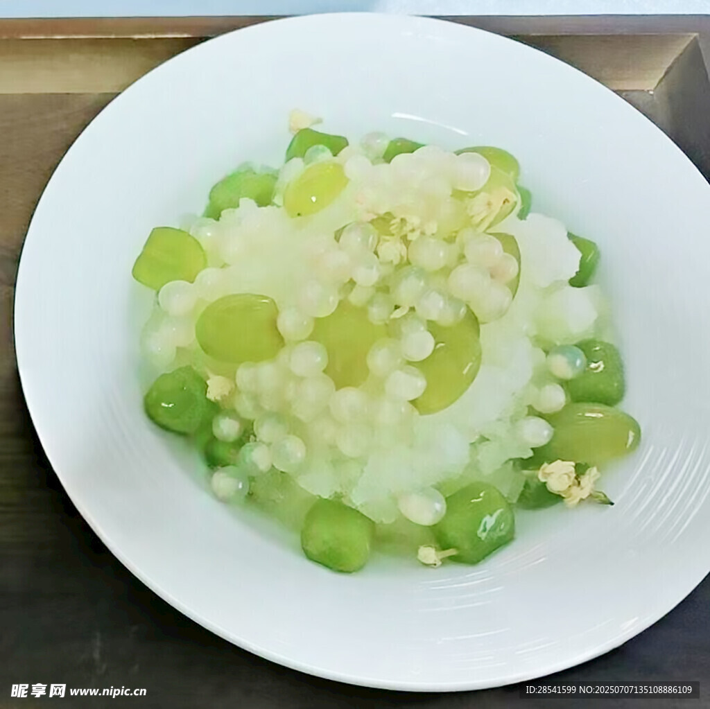 茉莉青提冰汤圆