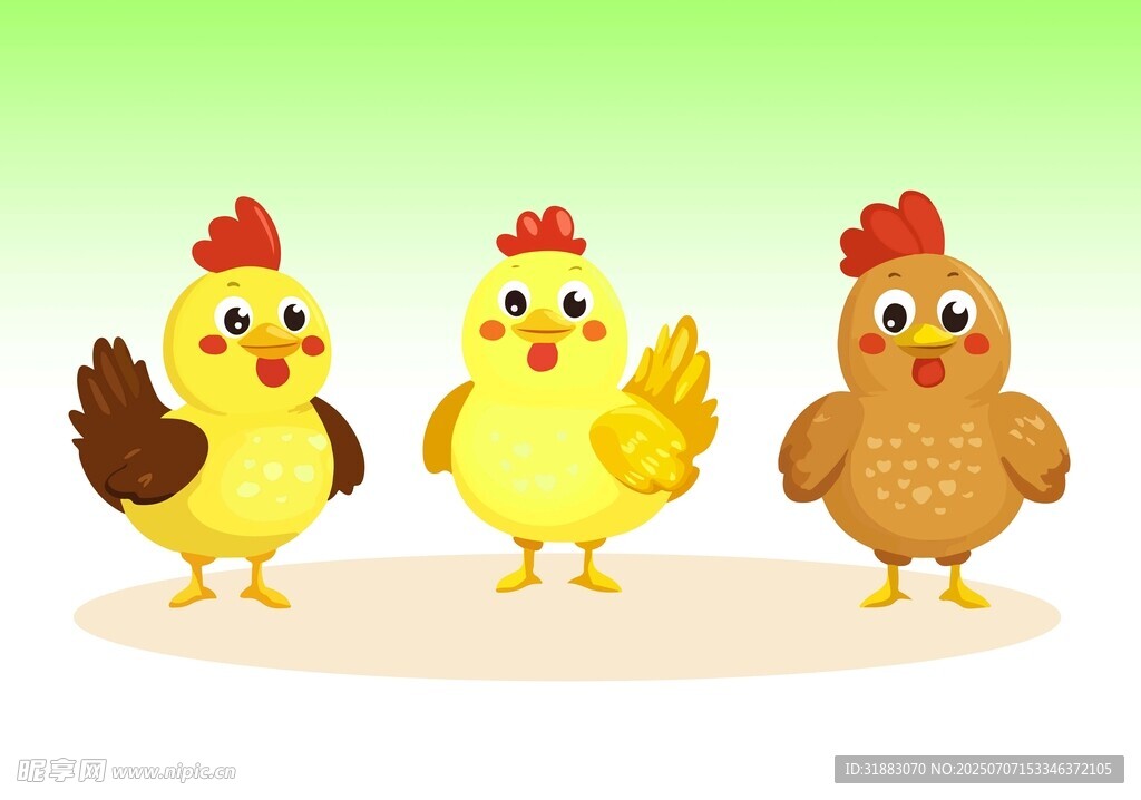 卡通小鸡插图