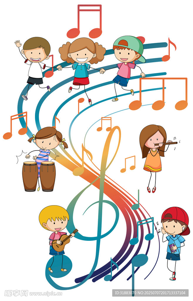 儿童音乐插图