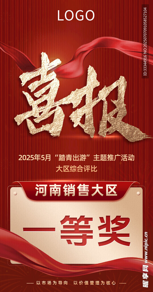 河南销售大区喜报一等奖