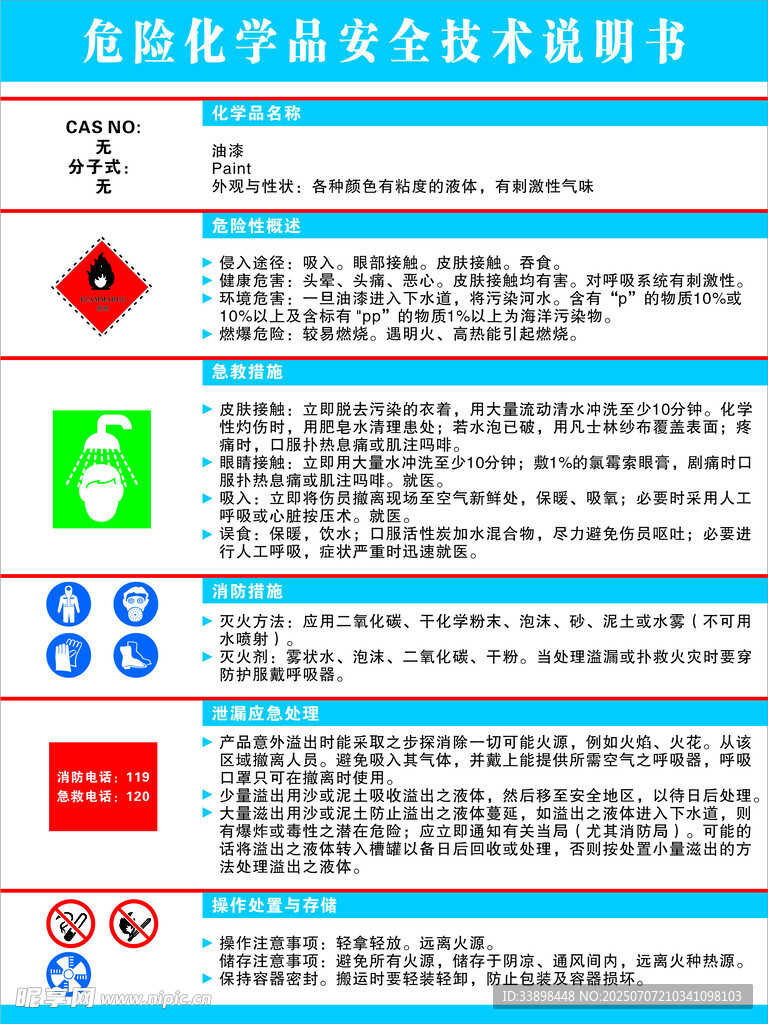 危险化学品安全技术说明书