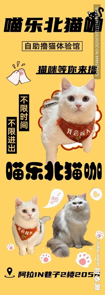 猫馆展示海报