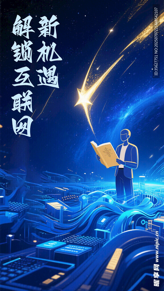 科技感酷炫的智能互联场景
