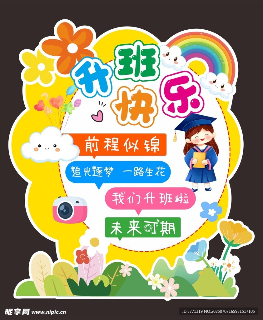 小班快乐班牌   升班快乐