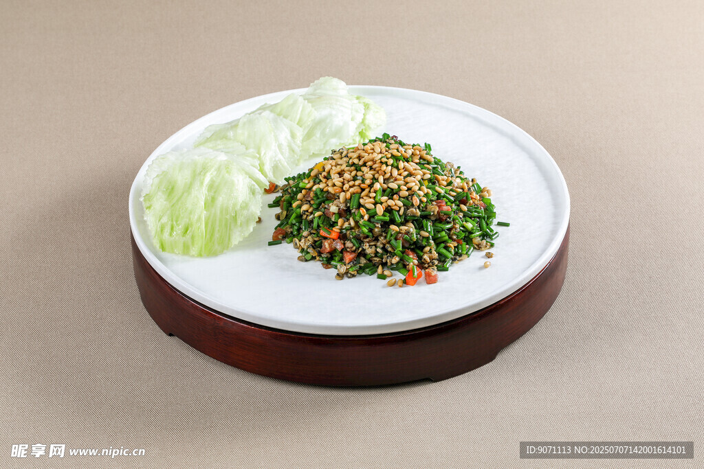 蚬肉生菜包