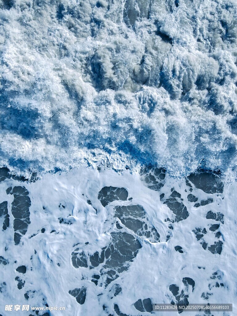 冰雪纹理特写