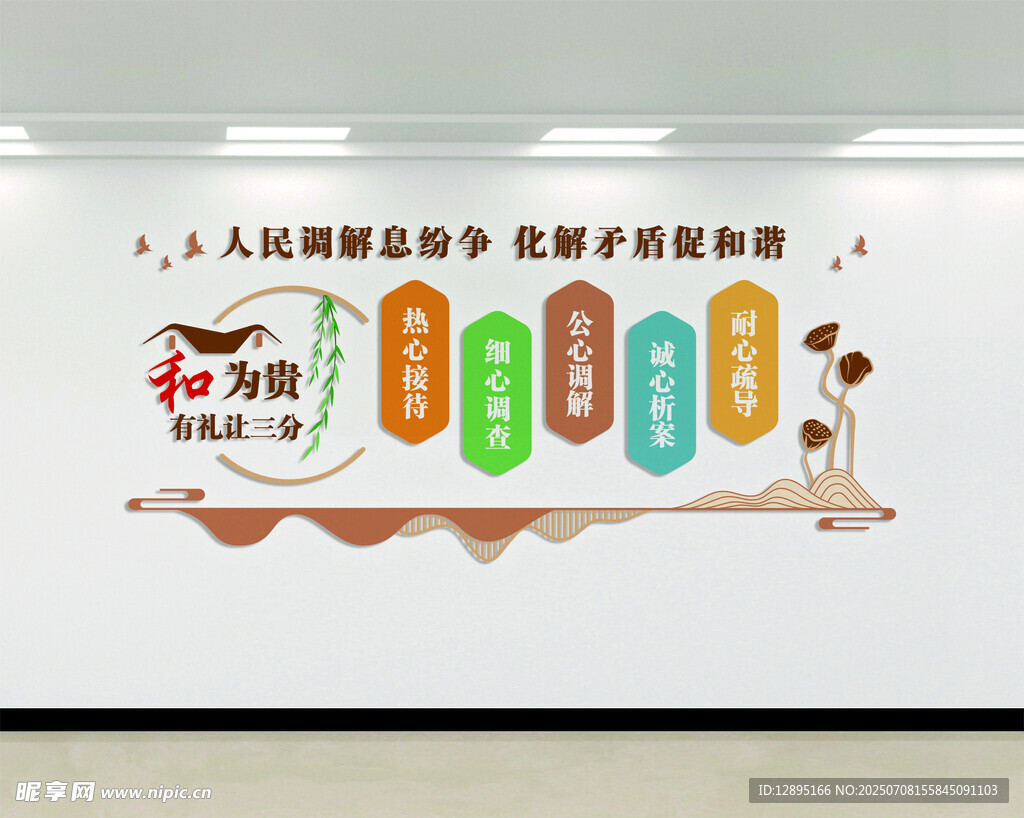 和为贵社区文化墙