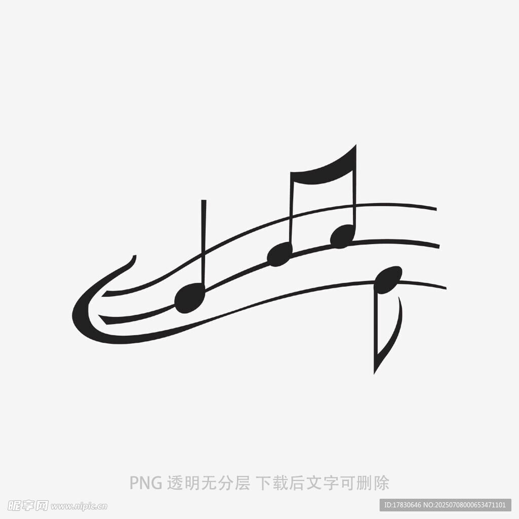 简约音符图案设计