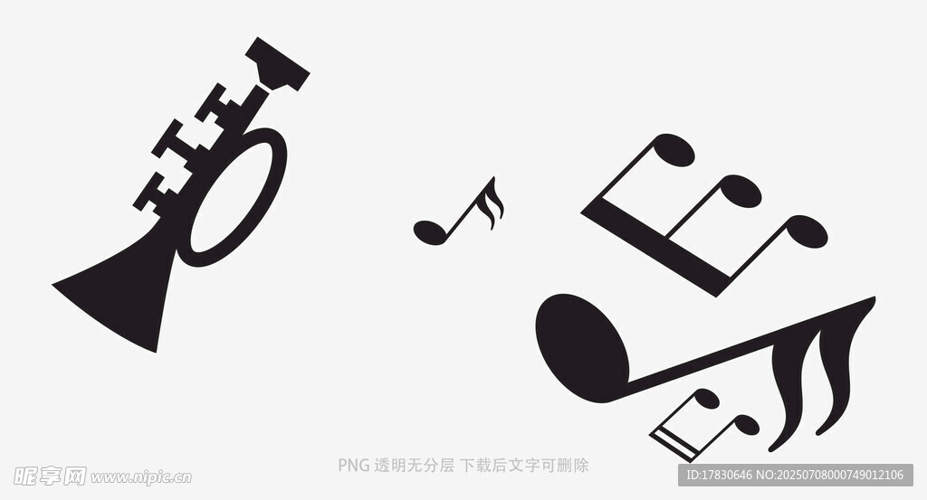 音乐符号与乐器图标