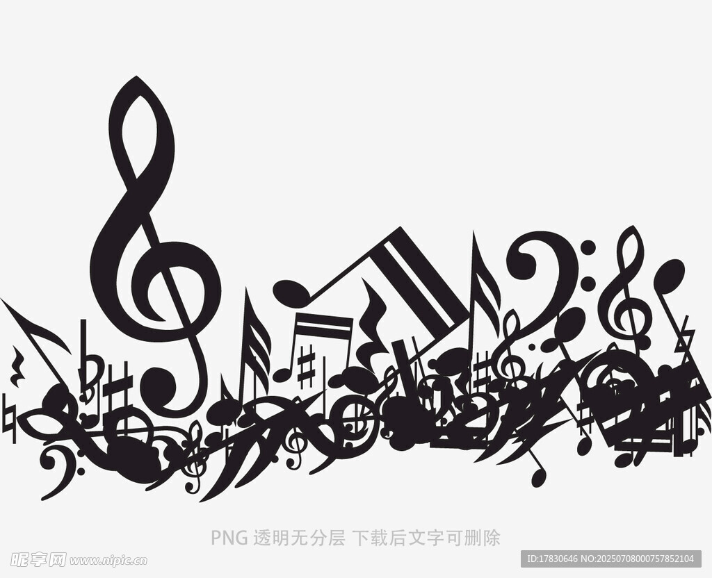 动感音乐元素装饰图案